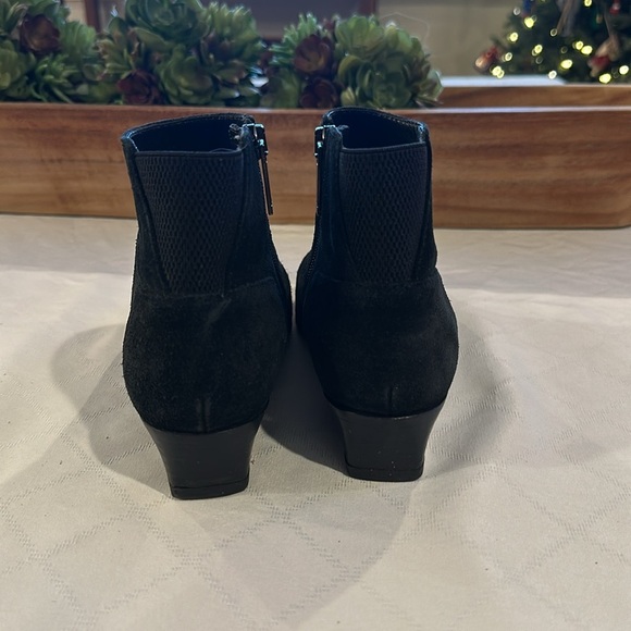 Aquatalia Weatherproof waterproof Suede Ankle Boots‎ booties black size 6 - Picture 5 of 11